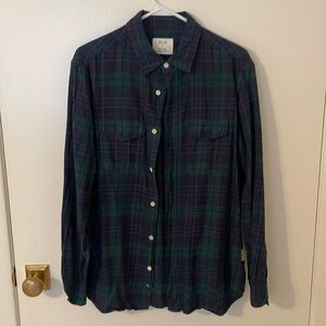 Billy Reid blackwatch flannel